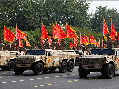 Multiple Chinese-made tires made a stunning appearance at the military parade!