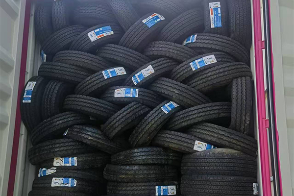 Passenger car tires shipped to Africa