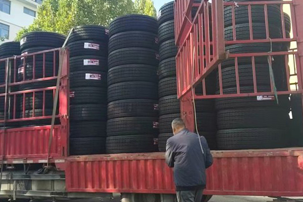 Truck tires shipped to Kazakhstan